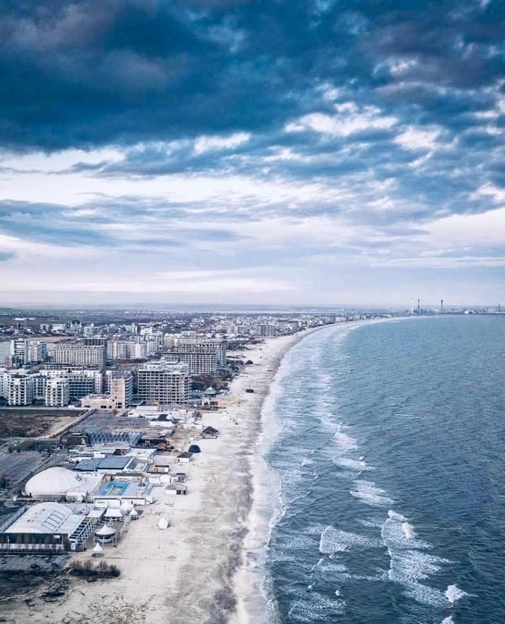 Wave 2 Mamaia Prima Linie Vedere La Mare 120Mp Năvodari Eksteriør billede